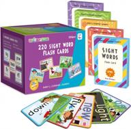 235-piece springflower sight words flash cards: 220 dolch words for preschool to 3rd grade, with pictures, motions & sentences - homeschooling tool for learning to read & phonics. logo