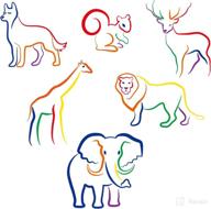 mefoss colorful elephant stickers classroom logo