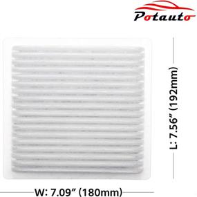 img 3 attached to 🚗 POTAUTO MAP 1041W (CF10547): Premium Car Cabin Air Filter for FORD EDGE, LINCOLN MKX, MAZDA CX-9