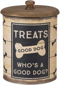 img 3 attached to Rustic Charm For Your Treats: Primitives By Kathy 2-Piece Tin In Brown And Black