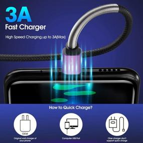 img 2 attached to CyvenSmart [3 Pack 3Ft] Compatible With Samsung Galaxy S10 S9 S8 Plus Charger(3A Fast Charging)