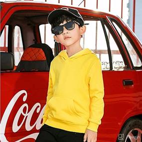 img 1 attached to 👶 ZiweiStar Unisex Toddler Baby Hoodies: Cozy Hooded Pullover for Little Girls and Boys in Fall/Winter