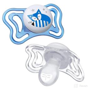 img 1 attached to 👶 Chicco PhysioForma® Light Day & Night Pacifier for Babies 6-16m, Blue, Orthodontic Nipple, BPA-Free, 2-count with Glow In Dark Feature and Sterilizing Case