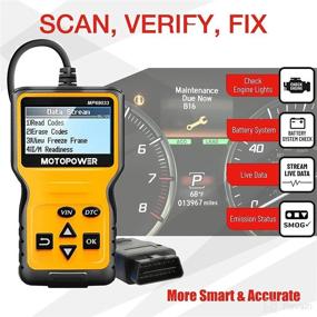 img 2 attached to MOTOPOWER MP69033A Car OBD2 Scanner: Engine Fault Code Reader Tool with Storage Bag Pouch - Reliable CAN Diagnostic Scan Solution