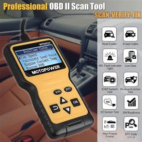 img 3 attached to MOTOPOWER MP69033A Car OBD2 Scanner: Engine Fault Code Reader Tool with Storage Bag Pouch - Reliable CAN Diagnostic Scan Solution