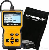 motopower mp69033a car obd2 scanner: engine fault code reader tool with storage bag pouch - reliable can diagnostic scan solution логотип