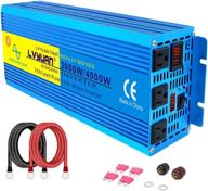 🔋 lvyuan 2000w pure sine wave inverter: 12v to 110v, lcd display, 3 ac sockets - perfect for car, truck, solar system, and home use! logo