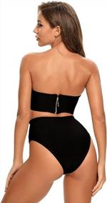 img 3 attached to HLBandage Sexy Strapless Bandage Swimwear