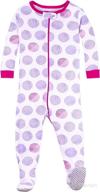 👶 lamaze girls' super combed natural cotton footed stretchie sleepwear: baby/toddler zipper one-piece (1-pack) logo