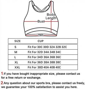 img 2 attached to YIANNA Cross Back Sports Bra - Medium Support For Women'S Workout, Yoga, And Running