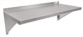 img 2 attached to Stainless Steel Wall Shelf - 36" X 16" Standard Size By John Boos For Optimal Kitchen Organization