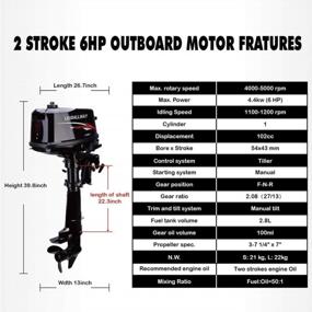 img 2 attached to High-Performance Water Cooled Outboard Motors For Fishing Boats By LEADALLWAY T6.0HP