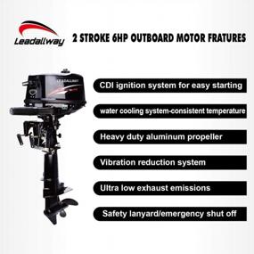 img 1 attached to High-Performance Water Cooled Outboard Motors For Fishing Boats By LEADALLWAY T6.0HP
