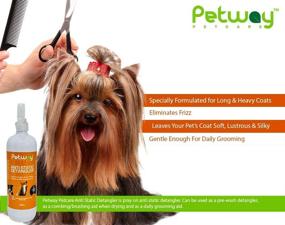 img 2 attached to 🐾 Petway Petcare Anti-Static Detangler: Dematting Spray for Dogs, Cats, and Horses - Free of Phosphates, Parabens & Enzymes - Tangle Remover, Daily Grooming Aid - Soap & Fragrance Free - 500ml