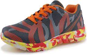 img 4 attached to Hawkwell Athletic Running Sports Sneakers Boys' Shoes : Outdoor