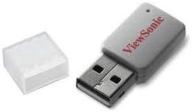 enhanced viewsonic wpd-100 usb wireless adapter (802.11 b/g/n) for pjd7383i, pro8400, pro8450w, and pro8500 logo