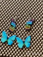 img 1 attached to Bonsny Morpho Menelaus Butterfly Earrings: Stunning Fashion Insect Jewelry for Women and Girls review by Jeremiah Whiteley