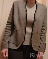 img 1 attached to Women'S Long Sleeve Button Down Cardigan Knit Sweater Coat Draped Outwear With Pockets By KANCY KOLE review by Angela Floyd