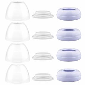 img 4 attached to Maymom Dome Caps, Screw Rings, Sealing Discs Compatible With Avent Natural Bottles, Avent PP Bottles Or Natural; No Nipple Included. Convert Avent Classic Bottle Into Natural