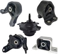 engine motor mount set 5pcs for 2002-2006 honda crv 2.4l w/auto 4wd: compatible with a6597, a6596, a65010, a4504, a4506 logo