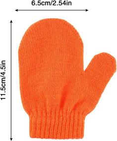 img 3 attached to Boao Stretch Mittens Halloween Supplies Girls' Accessories ~ Cold Weather