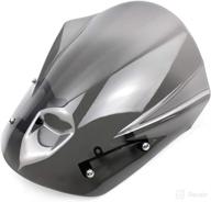 🛡️ mt09 fz09 windshield windscreen deflector with mounting bracket - abs plastic smoke gray - yamaha 2013-2016 mt 09 mt-09 fz-09 2014 2015 логотип