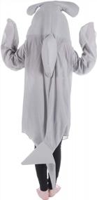 img 2 attached to Женская акула-молот Хэллоуин косплей костюм, взрослый один размер серый
