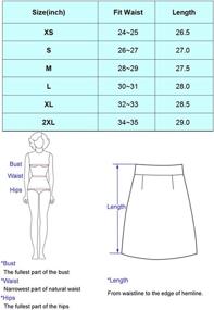 img 2 attached to 👗 Waist Elastic Pleated Length KK659 3: Chic and Stylish Women's Skirts