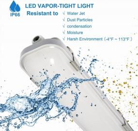 img 2 attached to DAKASON Waterproof LED Vapor Tight Light - 40W With 4200Lm & 5000K - Indoor/Outdoor UL Listed Fixture For Garages, Warehouses & Car Washes