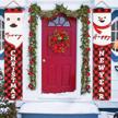 christmas porch decorations merry banners event & party supplies best - decorations logo
