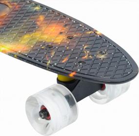 img 2 attached to Cruiser Skateboard for Girls Kids Ages 6-12, Complete 22 Inch Mini Standard Skateboard