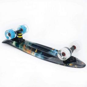 img 1 attached to Cruiser Skateboard for Girls Kids Ages 6-12, Complete 22 Inch Mini Standard Skateboard