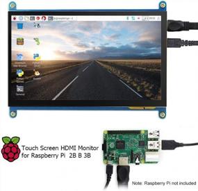 img 2 attached to 👆 ELECROW 7-inch Raspberry Display with 1024x600 Resolution, Touchscreen, Portable, HDMI and HD Support (Product Code: 6453681)