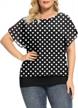 lilbetter women's plus size loose casual short sleeve chiffon top t-shirt blouse logo