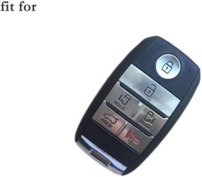 img 1 attached to 🔑 SEGADEN Silicone Cover Protector Case Holder Skin Jacket for KIA Sedona 6 Button Smart Remote Key Fob CV4151 Gray - Ultimate Protection and Style