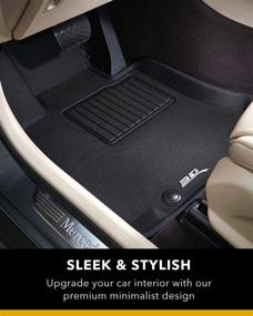 img 3 attached to Top-rated 3D MAXpider All-Weather Floor Mats: Custom Fit Liners for Tesla Model Y 2021-2022, Kagu Series (1st & 2nd Row)