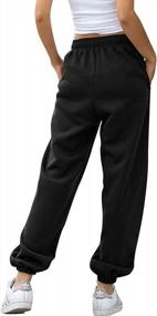 img 2 attached to Comfortable And Stylish: AROGONE High Waist Sweatpants For Women With Pockets