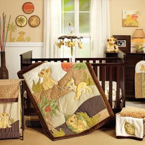 img 2 attached to Disney Lion King Simba'S Wild Adventure Musical Mobile In Ivory, Brown, Sage & Tan