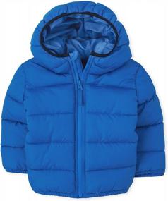 img 4 attached to Adorable & Functional: The Children'S Place Medium Weight Puffer Jacket For Baby Boys & Toddlers