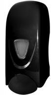 настенный дозатор пенящегося мыла для рук на 800 мл, ручная кнопка janico 2221, черный логотип