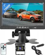 7" hd 1080p waterproof led night vision rv backup camera system w/ 50ft extension cable logo
