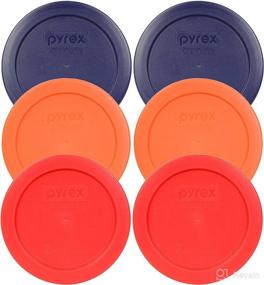 img 4 attached to 🔵 Pyrex 2 Cup (2) Blue 1113764, (2) Orange 1113762, and (2) Red 1113763 Lid (6-Pack)