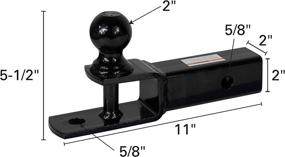 img 3 attached to 🛵 Extreme Max 5001.1383 3-in-1 ATV Ball Mount with 2" Ball - Durable and Versatile ATV Accessory