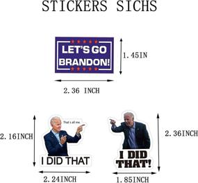 img 2 attached to I Did That Biden Sticker Combo Pack! Kamala Harris, Pelosi, Fauci, Joe Gas & 🚀 Let's Go Brandon Decals - Waterproof, Funny & Easy to Remove - 300Pcs Green Vinyl Stickers