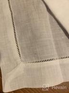 img 1 attached to Navy Blue Handmade Linen Table Runner - 16 X 126 Inches Long - Machine Washable review by Paul Romero