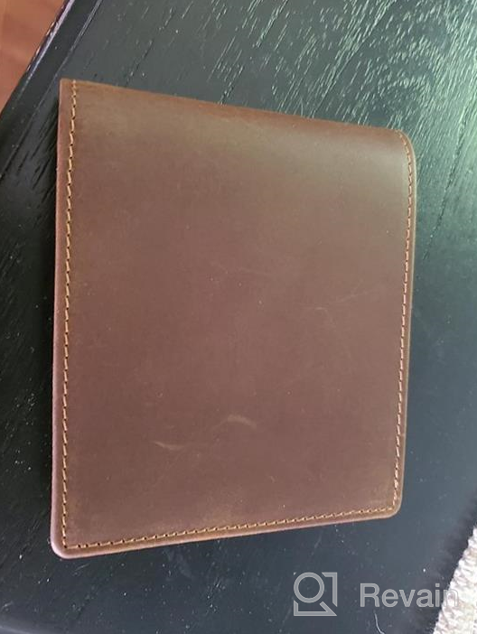 img 1 attached to 👝 Men's Accessories: Compalo Leather Bifold Wallet - Designed for Blocking review by Garon Tafolla