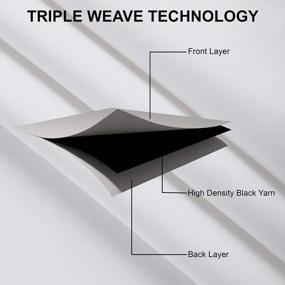 img 1 attached to Занавески Encasa Thermal Blackout с 2 наволочками для свободного броска, затемняющие шторы для спальни и гостиной (2 панели, 44X84 дюйма), светло-розовые