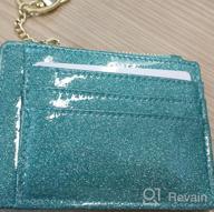 img 1 attached to Woogwin Women'S Slim RFID Credit Card Holder Wallet: Mini Front Pocket & Keychain Coin Purse! review by Robert Lee