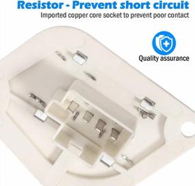 img 2 attached to High-Quality HVAC Blower Motor Resistor: PartsSquare RU353 3A1101 CR158 4864957 RU1046 Compatible With Jeep Cherokee 1997-2001 And Wrangler 1997-2006