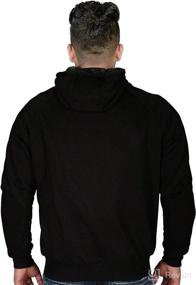 img 2 attached to 🏍️ ChoCho Track Motorbike Hoodie with CE Armored Protection - Zip up Motorcycle Jacket in Black and Gray Fleece Lining